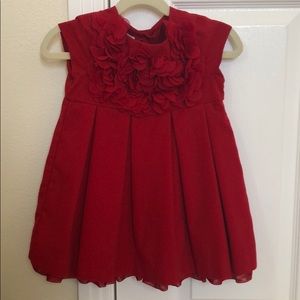 Red Pippa and Julie bubble dress.  Size 24 mos.